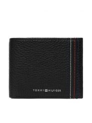 Tommy Hilfiger Portfel Th Central Mini Cc Wallet AM0AM14232 Czarny. Czarne portfele Tommy Hilfiger, bez wzorów, ze skóry. Za 249.99 zł.