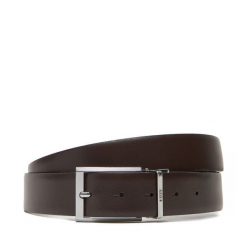 Pasek BOSS. Czarne paski Boss, bez wzorów. Za 322.99 zł.