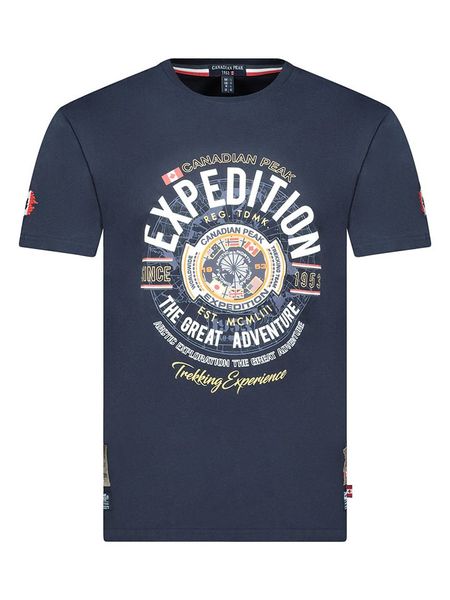 Canadian Peak Koszulka "Jaldemareak" w kolorze granatowym rozmiar: S. Niebieskie bezrękawniki Canadian Peak, s, bez wzorów, z bawełny, bez kołnierzyka, bez ramiączek. Za 66.00 zł.