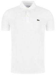 Lacoste Polo PH4012 Biały Slim Fit. Białe koszulki polo LACOSTE, m, bez wzorów, z bawełny, bez kołnierzyka, bez ramiączek. Za 319.99 zł.