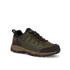 Buty trekkingowe męskie TREZETA Thunder Leather z membraną WP. Zielone buty trekkingowe TREZETA, bez wzorów, bez zapięcia. Za 499.90 zł.