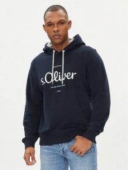 S.Oliver Bluza 2132732 Granatowy Regular Fit. Niebieskie bluzy S.Oliver, m, bez wzorów, z syntetyku, bez kaptura. Za 229.99 zł.