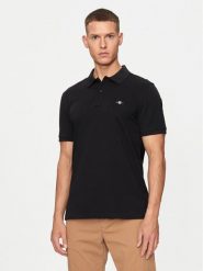 Gant Polo Shield 2220 Czarny Slim Fit. Czarne koszulki polo GANT, m, bez wzorów, z bawełny, bez kołnierzyka, bez ramiączek. Za 299.99 zł.