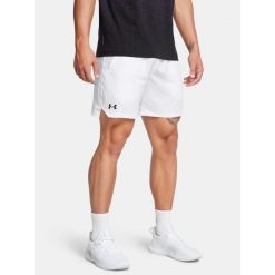 Spodenki treningowe męskie Under Armour UA Vanish Woven 6in. Białe krótkie spodenki sportowe Under Armour, m, bez wzorów. Za 129.99 zł.