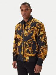 Versace Jeans Couture Kurtka bomber 80GAS4D7 CQ25D Czarny Regular Fit. Czarne kurtki Versace Jeans Couture, m, bez wzorów, z jeansu, bez kaptura. Za 2,169.00 zł.