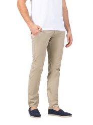 Timezone Spodnie chino "Janno" - Slim fit - w kolorze beżowym rozmiar: W31/L32. Brązowe eleganckie spodnie Timezone, l. Za 119.95 zł.