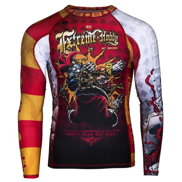 Koszulka sportowa męska Rashguard do MMA EXTREME HOBBY KILLER CARDS 2. Czerwone bielizna termoaktywna EXTREME HOBBY, m, bez wzorów, z bawełny, bez ramiączek, do biegania. Za 198.00 zł.