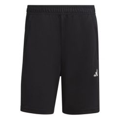 Krótka adidas Essentials All Set. Czarne szorty Adidas, bez wzorów, sportowe. Za 118.99 zł.
