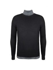 Xagon Man Sweter | A180881J91211 | Mężczyzna | Czarny. Czarne swetry nierozpinane Xagon, m, bez wzorów, z poliesteru, bez kołnierzyka, bez ramiączek. W wyprzedaży za 139.00 zł.