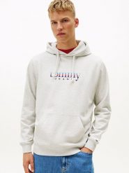 TOMMY JEANS Bluza w kolorze białym rozmiar: L. Szare bluzy Tommy Jeans, l, bez wzorów, z bawełny, z kapturem. Za 234.95 zł.