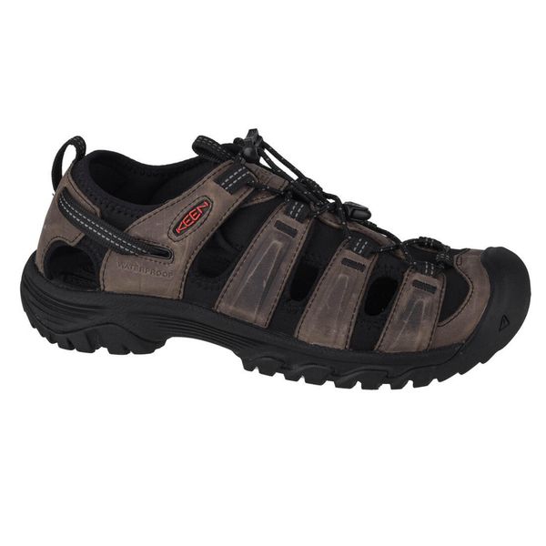 Sandały męskie, Keen Targhee III Sandal. Brązowe sandały Keen, z materiału, bez zapięcia. Za 449.99 zł.