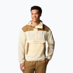 Kurtka przeciwwiatrowa męska Columbia Challenger Windbreaker Anorak. Brązowe kurtki Columbia, m, bez wzorów, bez kaptura. Za 239.99 zł.
