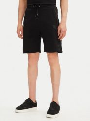 KARL LAGERFELD Szorty sportowe 705071 552951 Czarny Regular Fit. Czarne krótkie spodenki sportowe KARL LAGERFELD, l, bez wzorów, z bawełny. Za 649.99 zł.
