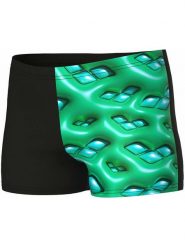 Arena Kąpielówki w kolorze czarno-zielonym rozmiar: 128. Czarne kąpielówki Arena, bez wzorów, z materiału. Za 61.60 zł.