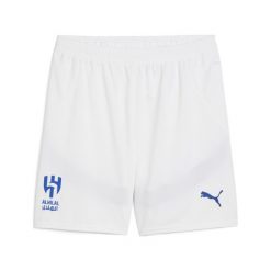 Męskie szorty Al Hilal Saudi F.C. 24/25 PUMA White Blue Intense. Białe szorty Puma, l, bez wzorów, sportowe. W wyprzedaży za 134.00 zł.