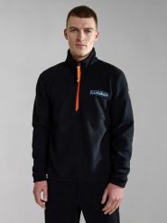 Napapijri Kurtka polarowa "Anderby" w kolorze czarnym rozmiar: 3XL. Czarne kurtki Napapijri, xl, bez wzorów, z polaru, bez kaptura. Za 159.82 zł.