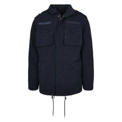 Męska Kurtka M65 Giant Padded Jacket. Niebieskie kurtki BUILD YOUR BRAND, l, bez wzorów, z puchu, bez kaptura. Za 756.99 zł.