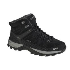 Buty trekkingowe męskie, CMP Rigel Mid. Czarne buty trekkingowe CMP, bez wzorów, z materiału, bez zapięcia. Za 369.99 zł.