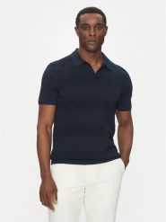 Hechter Paris Polo 65009 151808 Granatowy Regular Fit. Niebieskie koszulki polo Hechter Paris, l, bez wzorów, z bawełny, bez kołnierzyka, bez ramiączek. Za 319.99 zł.
