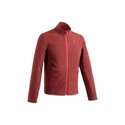 Polar turystyczny MH120 męski. Brązowe bluzy z polaru QUECHUA, l, bez wzorów, z materiału, bez kaptura. Za 49.99 zł.