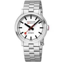 Zegarek męski Mondaine MST.4161B.SJ, Automatic, 41mm, 3ATM. Szare zegarki mondaine, ze stali. Za 3,402.75 zł.
