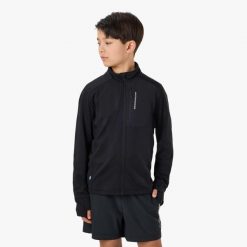 Bluza Polarowa Rozpinana Trening Junior Swedemount Ultra Light Full Zip B. Czarne bluzy z polaru SWEDEMOUNT, bez wzorów, z polaru, bez kaptura. Za 169.99 zł.