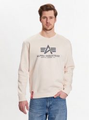 Alpha Industries Bluza Basic 178302 Écru Regular Fit. Bluzy Alpha Industries, l, bez wzorów, z bawełny, bez kaptura. Za 179.99 zł.