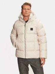 Calvin Klein Kurtka puchowa K10K113476 Beżowy Regular Fit. Brązowe kurtki CALVIN KLEIN, l, bez wzorów, z puchu, bez kaptura. Za 679.99 zł.