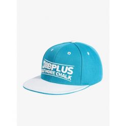 Czapka z daszkiem 8b+ Snapback Cap Eat More Chalk - blue/white. Niebieskie czapki z daszkiem 8BPLUS, bez wzorów. Za 98.99 zł.