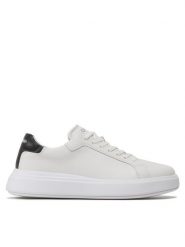 Calvin Klein Sneakersy Low Top Lace Up Lth HM0HM01016 Biały. Białe buty sportowe casual CALVIN KLEIN, bez wzorów, ze skóry, bez zapięcia. Za 419.99 zł.