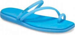 Klapki Dla Dorosłych Crocs Miami Frosted Toe Loop Women. Niebieskie klapki Crocs, z materiału. Za 159.99 zł.