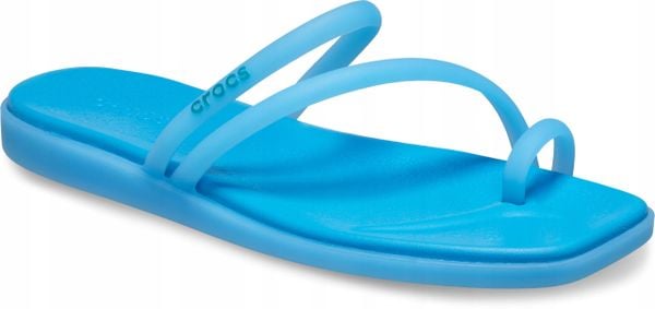Klapki Dla Dorosłych Crocs Miami Frosted Toe Loop Women. Niebieskie klapki Crocs, z materiału. Za 159.99 zł.