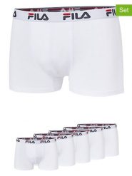 Fila Bokserki (5 par) w kolorze białym rozmiar: S. Białe bokserki Fila, s, bez wzorów. Za 108.99 zł.