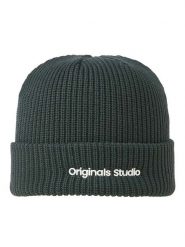 Jack & Jones Czapka-beanie "Vesterbro" w kolorze ciemnozielonym rozmiar: onesize. Zielone czapki zimowe Jack & Jones, bez wzorów, z bawełny. Za 57.06 zł.