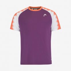 T-shirt męski TOPSPIN. Fioletowe t-shirty sportowe Head, bez wzorów, z poliesteru, bez ramiączek. Za 192.00 zł.