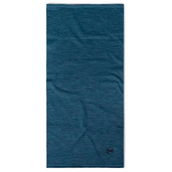 Komin chusta wielofunkcyjna z wełny merino lightweight. Niebieskie szaliki Buff, bez wzorów, z materiału. Za 112.99 zł.