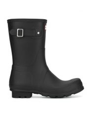 Hunter Kalosze MFS9000RMA Czarny. Czarne śniegowce Hunter, z kauczuku, bez zapięcia. Za 399.99 zł.