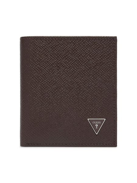 Guess Portfel SMMISB LEA22 Brązowy. Brązowe portfele Guess, z aplikacjami, ze skóry. Za 264.99 zł.