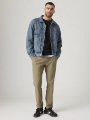 Levi's Spodnie chino w kolorze beżowym rozmiar: W34/L30. Brązowe eleganckie spodnie Levi's®, l. Za 233.22 zł.