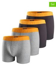 Replay Underwear Bokserki (4 pary) w kolorze pomarańczowo-szaro-czarnym rozmiar: S. Czarne bokserki Replay Underwear, s, bez wzorów. Za 86.99 zł.