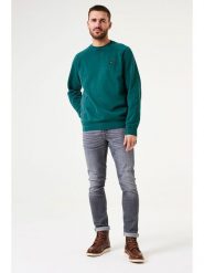 Garcia Bluza w kolorze zielonym rozmiar: XL. Zielone bluzy Garcia, xl, bez wzorów, z bawełny, bez kaptura. Za 234.45 zł.