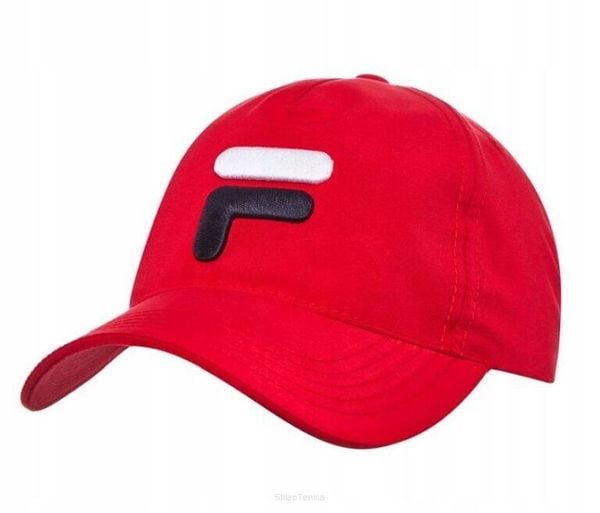 Czapka tenisowa Fila Baseball Cap Max czerwona. Czerwone czapki z daszkiem Fila, bez wzorów, z materiału. Za 79.00 zł.