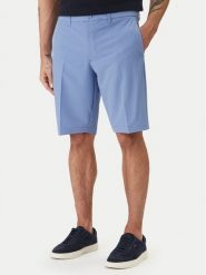 BOSS Szorty materiałowe S_Commuter_10.5 50540337 Błękitny Slim Fit. Niebieskie szorty Boss, m, bez wzorów, z materiału. Za 549.99 zł.