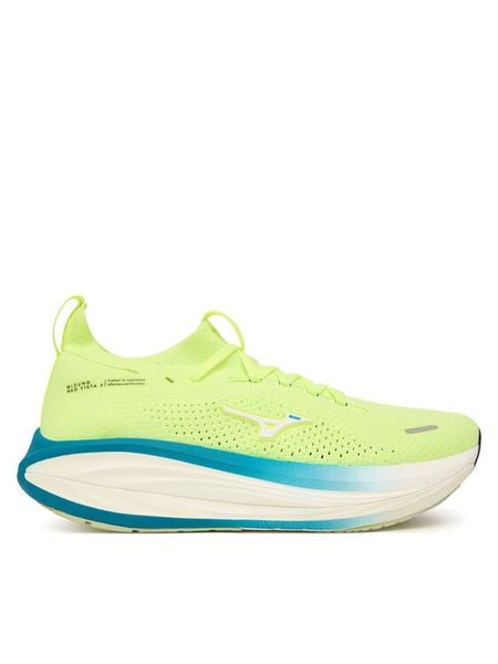 Mizuno Buty do biegania Neo Vista 3 J1GM2610 Zielony jasny. Zielone buty do biegania Mizuno, bez wzorów, z materiału, bez zapięcia, do biegania. Za 769.99 zł.