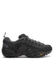 Merrell Trekkingi Intercept J73703 Czarny. Czarne buty trekkingowe Merrell, bez wzorów, ze skóry, bez zapięcia. Za 459.99 zł.