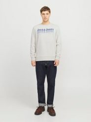 Jack & Jones Bluza w kolorze szarym rozmiar: XL. Szare bluzy Jack & Jones, xl, bez wzorów, bez kaptura. Za 75.16 zł.