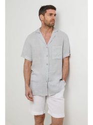 Rodier Lin Lniana koszula w kolorze jasnoszarym rozmiar: L/XL. Szare koszule Rodier Lin, l, bez wzorów, ze lnu, bez kołnierzyka, bez ramiączek. Za 140.53 zł.