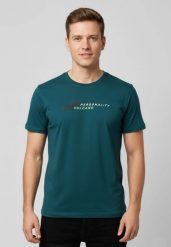 Bawełniana koszulka T-SUBI. Niebieskie t-shirty Volcano, l, bez wzorów, z bawełny, bez kołnierzyka, bez ramiączek. Za 59.99 zł.