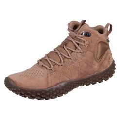Buty trekkingowe męskie Merrell Wrapt Mid. Brązowe trekkingi Merrell, bez wzorów, z materiału, bez zapięcia. Za 911.00 zł.