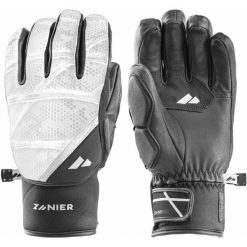 Rękawiczki pięciopalczaste Zanier X-Treme.XGX. Białe rękawiczki Zanier, na zimę, bez wzorów. Za 799.99 zł.